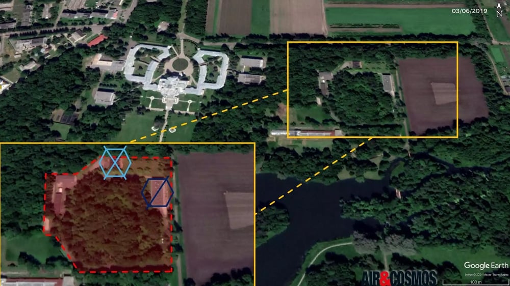 Détails de la première frappe de SCALP-EG_Storm Shadow en Russie sur les images satellites les plus récentes de la zone (2019).