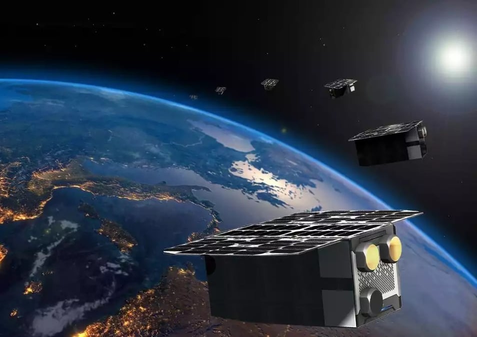 Constellation de satellites smallsat du programme GESat d’Absolut Sensing pour la détection des émissions de méthane
