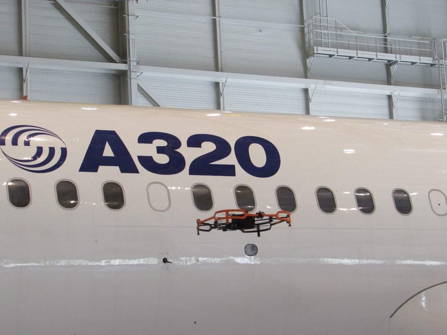 Airbus a dévoilé sa solution Advanced Inspection Drones, développé en partenariat avec Testia.